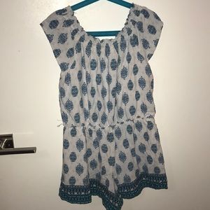 A off the shoulder romper